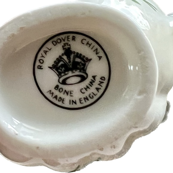 πRoyal Dover England Bone China Cream and Sugar Bowl with Lid Daffodil Set - Picture 3 of 16